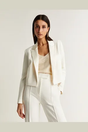 SCALPERS Bianca short blazer in off