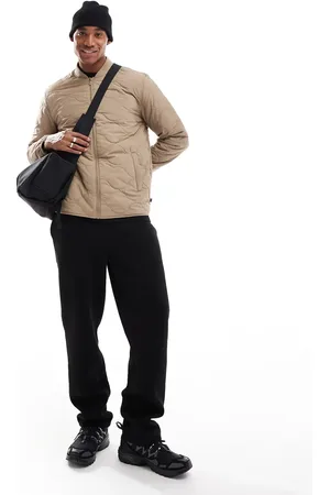 Only & Sons Onion quilted jacket in beige