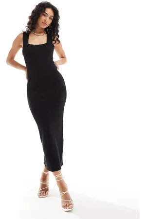 Y.A.S Knitted strap maxi dress in