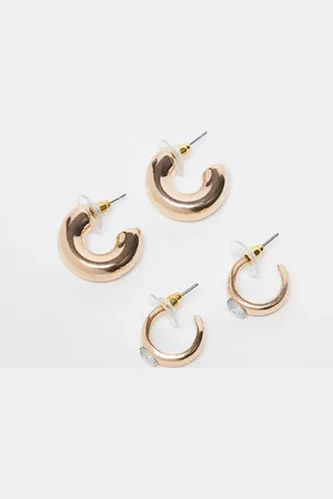 Kaiia 2 pack hoop earrings in