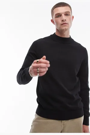 SELECTED Mock neck knitted jumper in