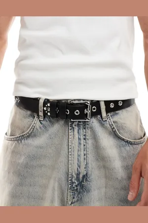 ASOS Faux leather studded trophy belt in