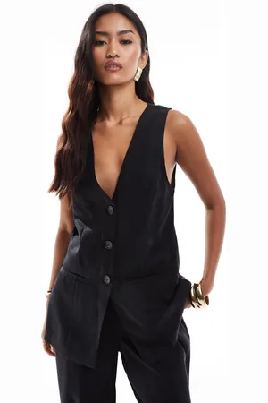 ASOS Longline waistcoat co-ord in washed