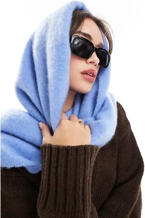 Pieces® Super soft tassel scarf in hydrangea