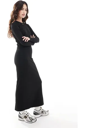 ONLY Ribbed maxi dress in