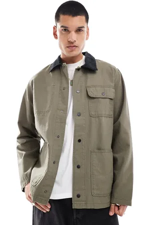 Vans Drill chore jacket in mid brown with collar