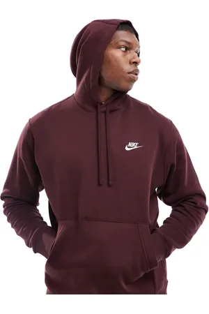 Nike Club unisex hoodie in burgundy