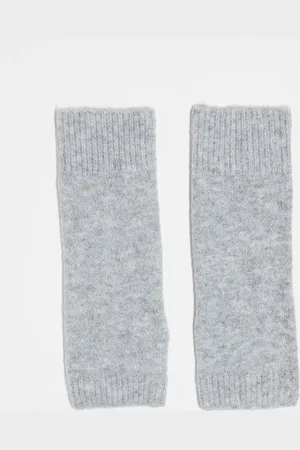 Pieces® Knitted arm warmers in