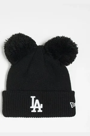 New Era Los Angeles Dodgers double pom beanie in
