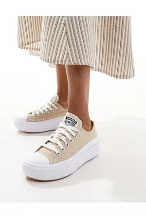 Converse Chuck Taylor All Star Move Ox trainers in cream