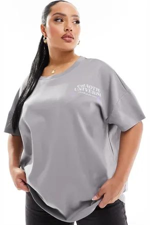 Noisy May Oversized t-shirt with mystery back print in