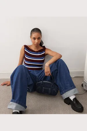 COLLUSION Striped tank in multi