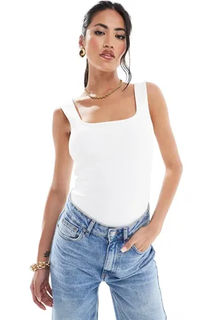 In The Style Sculpt and control scoop neck bodysuit in
