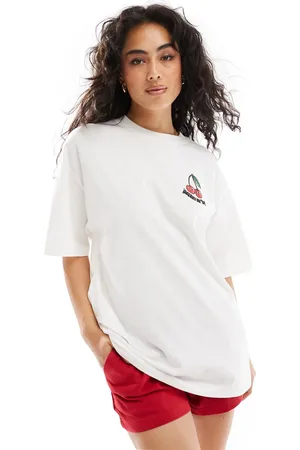 Hugo Blue Oversized graphic t-shirt in