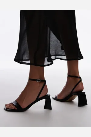 Topshop Ira strappy mid heel sandals in