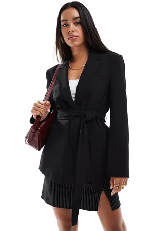 ASOS Tailored belted blazer in