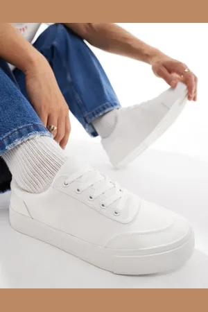 ASOS Plimsoll trainers in