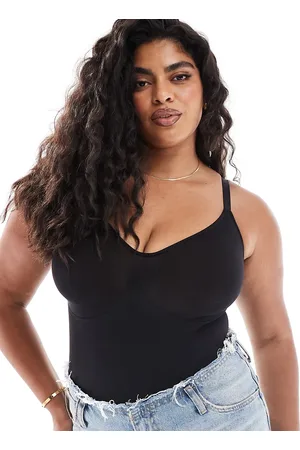 VERO MODA Seamless strappy thong bodysuit in