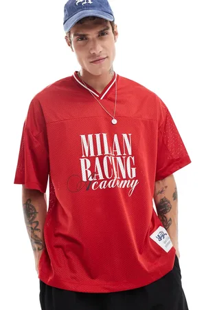 Bershka Oversized sports t-shirt in