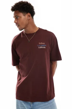 Hollister Multi colour logo heavyweight boxy fit t-shirt in