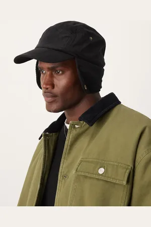 My Accessories Corduroy baseball hat with ear flaps in