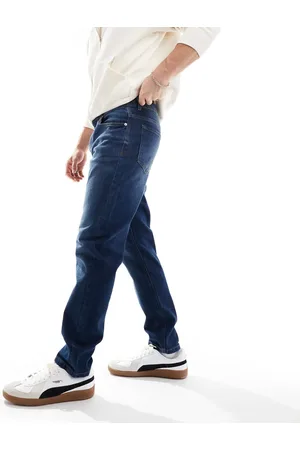 River Island Tapered rally jeans in dark