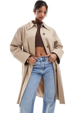 & OTHER STORIES Sleek trench coat in beige