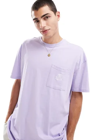 Threadbare Oversized pocket detail t-shirt in lilac