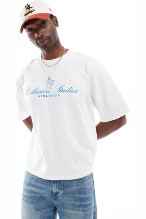 COLLUSION Boxy skater fit t-shirt in with retro graphics in
