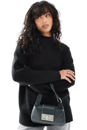 Threadbare High neck oversized jumper in