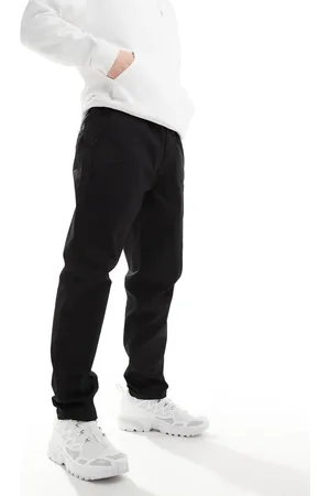 Dr Denim Rush regular fit chino trouser pants with elastic waistband and drawstring in clean