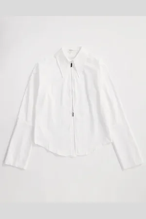 Ghospell Zip front shirt in
