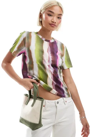 Monki Short sleeve t-shirt in stripe