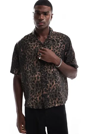 Bershka Leopard printed shirt in