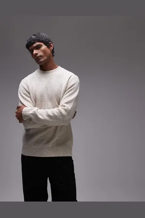SELECTED Knitted jumper in cream speckle