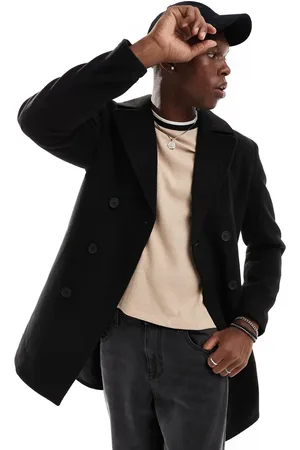Brave Soul Double breasted peacoat in