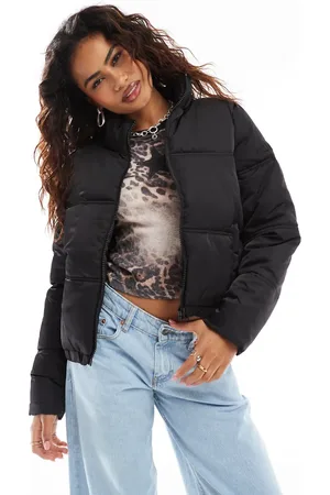 Noisy May Cropped puffer jacket in