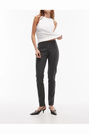 MANGO Slim fit pinstripe trouser in