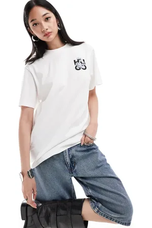 HUGO BOSS Graphic t-shirt in ecru