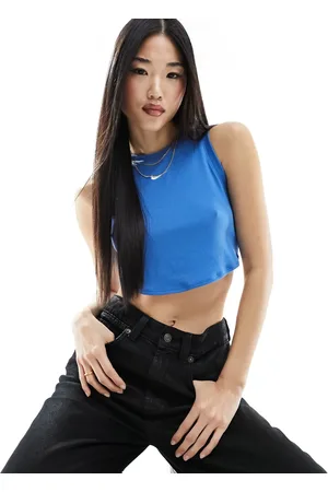 Nike Essentials ribbed cropped tank top in