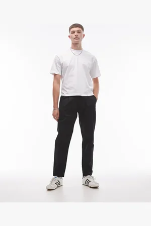 Topman Twin pleat tapered trousers in
