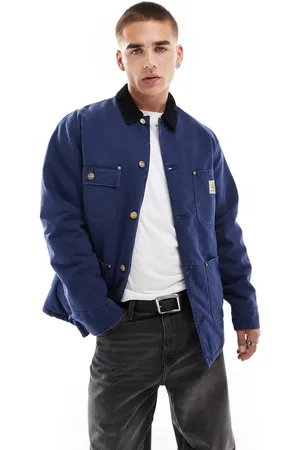 Carhartt OG chore button up jacket in dark