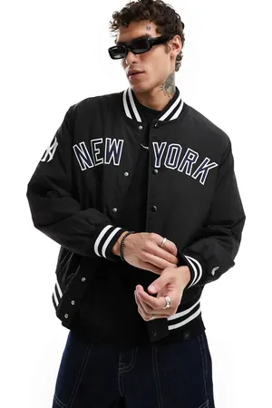 New Era New York Yankees bomber jacket in black