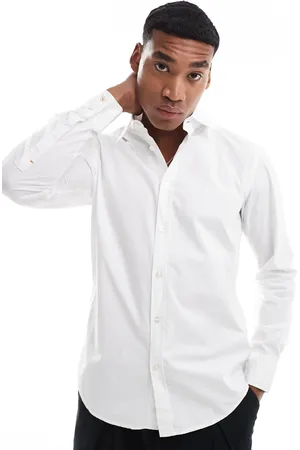 HUGO BOSS Relegant poplin long sleeve shirt in
