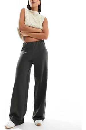 VERO MODA Loose pull on trousers in dark