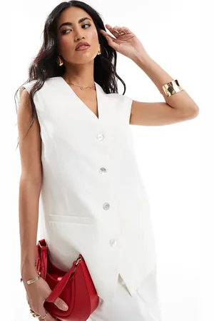 Kaiia Tailored oversized waistcoat co-ord in
