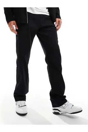 Weekday Space relaxed trousers in pinstripe