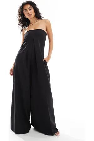 Pretty Lavish Bandeau wide leg jumpsuit in