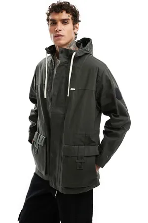Parlez Drax parka jacket in khaki