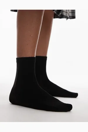 Topshop Sheer ribbed socks in
